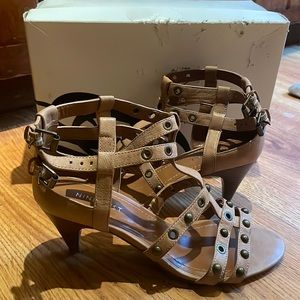 Nine West ankle strap low heels